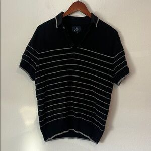 Ben Sherman Navy and White Polo Shirt